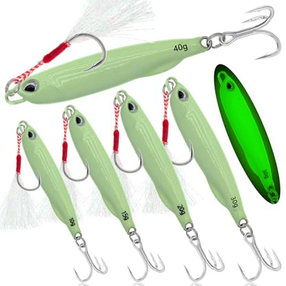 Fishing Jigs Metal Fishing Spoons Lures, Blade Bait Spinner Long Casting Jigging Spoon Lure Vertical Hard VIB Swimbait for Walleye Bass Trout Freshwater & Saltwater