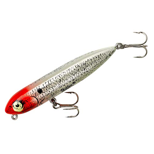 Heddon Zara Spook Topwater Fishing Lure - Legendary Walk-The-Dog Lure - color: G-Finish Red Hed, style: Zara Puppy (1/4 Oz)