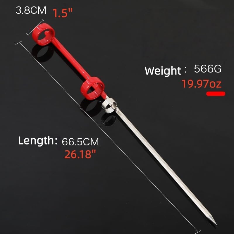 1pcs Heavy-Duty Stainless Steel Rod Holder with Ground Spike - for Surf Fishing, Rock Fishing, and Long Cast Rod Support