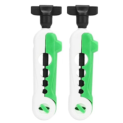 Tyenaza 2PCS Mini Line Spooler, Portable Adjustable Fishing Line Spooler Fishing Line Winder Machine Mini Bobbin Reel Accessories - color: White Green