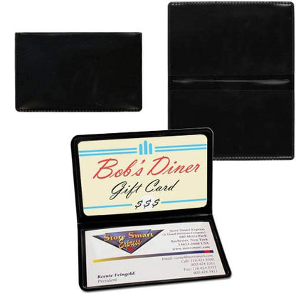 StoreSMART Black Folding Business Card Holders - 50 Pack - Polypropylene Plastic (RPP2915BK50) - color: Black, size: 50-Pack