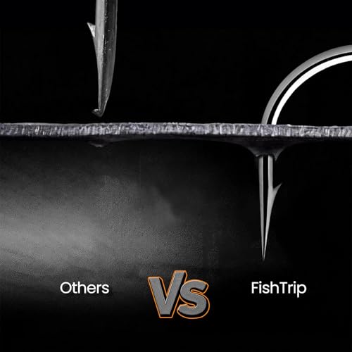 FishTrip Baitholder Worm Hooks, 30 Pack 3X Long Shank Bait Holder Fish Hook Double Barbed for Bass Fishing Freshwater Saltwater - size: 4/0_30pcs