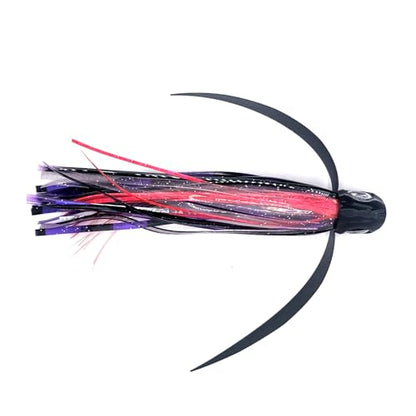 Saltwater Big Game Fishing Lure, for Offshore trolling (FlyBoy) - color: Purple Pink Black Stripe