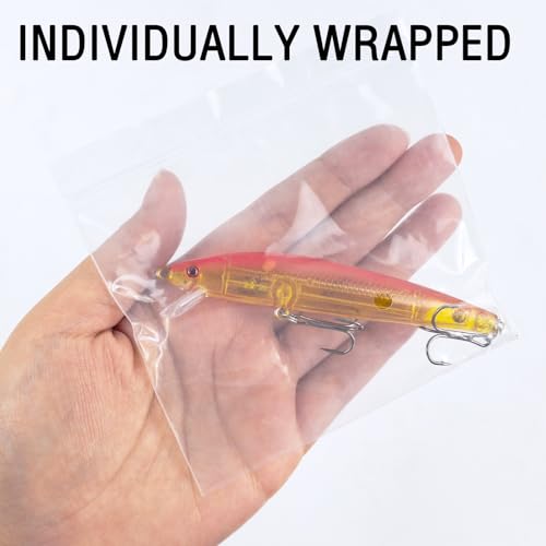 10Pcs Jerkbait Fishing Lures Kit Minnow Lures Crankbaits with Treble Hooks for Saltwater and Freshwater Topwater Fishing Bait for Bass Trout Pike Walleye