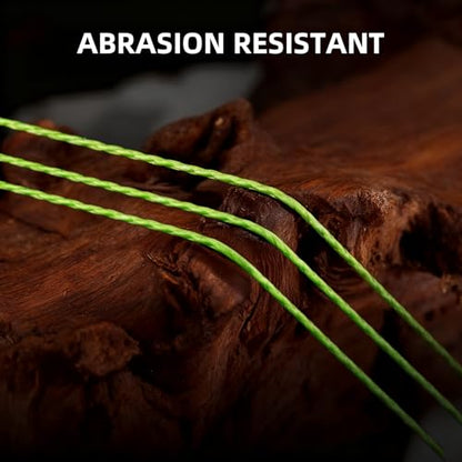 8 Strand Braided Fishing Line, Pro-Grade Performance, PE Braided Line, Zero Stretch, Smooth Casting, Abrasion Resistant, High Density and High Visibility, Ice Fishing Line - size: 15 LB (300 yards)