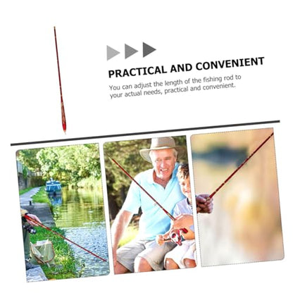 Portable Telescopic Fishing Rod Short Handheld Pole Lightweight for Outdoor Lake Sea Kayaking Use Adjustable Compact Design