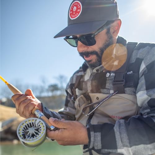 Redington Zero Fly Fishing Reel – Ultralight Trout Reel with Clicker Drag System, Large Arbor, Quick-Change Spool & Twin-Molded Handle – Durable Die-Cast Construction - color: Wolf Grey, size: 2/3