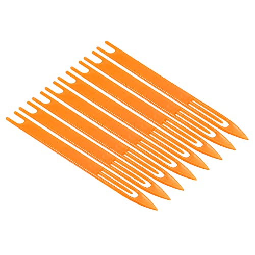 PATIKIL Netting Needle Shuttles, Pack Plastic Fishing Net Repair Line Kit Mending Tools - color: Orange, size: 215x17x4.3mm