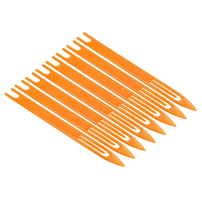 PATIKIL Netting Needle Shuttles, Pack Plastic Fishing Net Repair Line Kit Mending Tools - color: Orange, size: 215x17x4.3mm