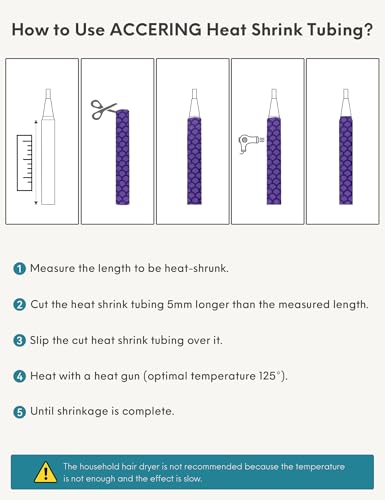Accering Fishscale Non Slip Heat Shrink Tubing for Fishing Rods (φ20mm, Purple) - color: Purple, size: φ20mm, L3.3ft