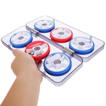 LIOOBO Silicone Main Line Box Spools Fishing Tackle Kit Box Trout Gear Line Holder for Easy Storage Random Color