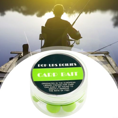 Minhe 30pcs Carp Fishing Floating Boilies EVA Foam Balls Artificial Bait for Hair Rig for chod Rig Bottom Fishing Tackle Apple Flavor 10mm