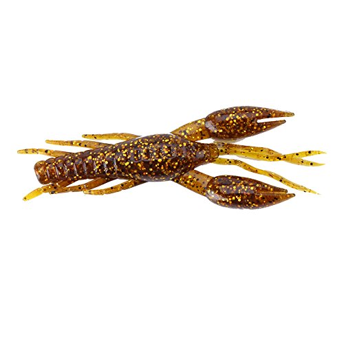 6 Colors Silicone Soft Fishing Crawfish Artificial Lures Bait Durable Fish Strike Texas Rig Bass Lake 4pcs - color: Sauce yellow, size: #-06