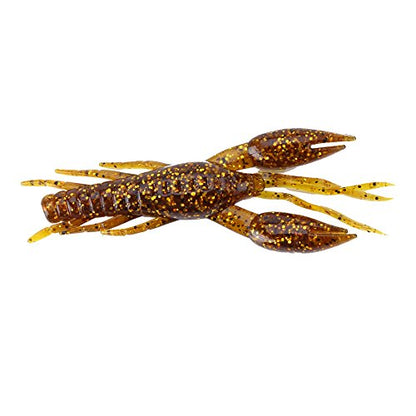 6 Colors Silicone Soft Fishing Crawfish Artificial Lures Bait Durable Fish Strike Texas Rig Bass Lake 4pcs - color: Sauce yellow, size: #-06