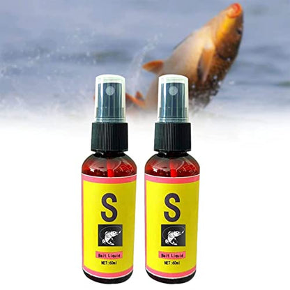 Scent Fish Attractants for Baits - 60ml Natural High Concentration Fish Bait, Safe & Effective Fish Bait Attractant Enhancer Liquid, Practical Anglers Fishing Equipment Accessories - color: 2 PCS