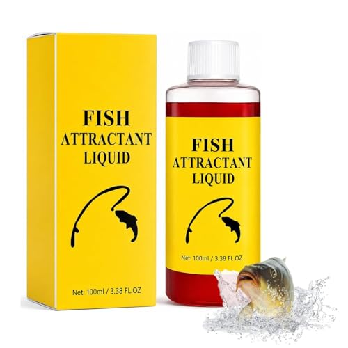 Concentrated Fish Attractant Liquid, Fast-Acting Red Worm Formula 100ml, Powerful Bait Additive for Freshwater Fishing, Enhances Scent & Improves Bite Response for Trout, Panfish - color: 1PC