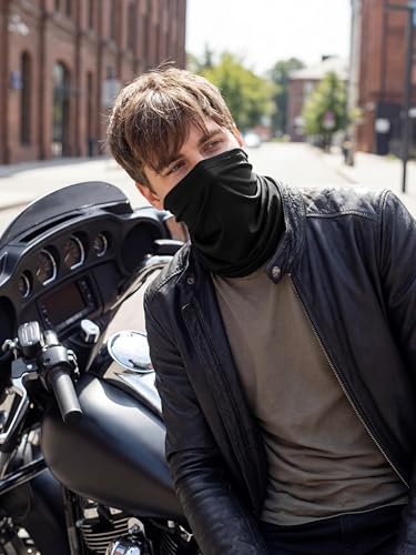9 Pieces Men Balaclava Neck Gaiter Face Mask Summer Sun Protection Cooling Breathable Head Cover Scarf Bandana - color: Stylish Color