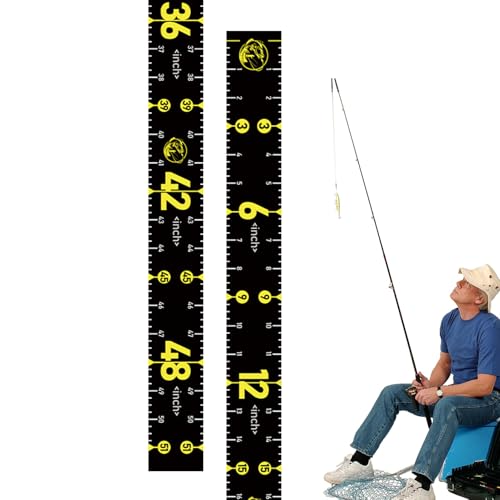 Folding Fish Ruler – PVC 51inch Foldable Measuring Board, Tear-Resistant Waterproof Tool | Perfect for Boat Fishing Gear, Kayak Angler Equipment, Portable Tracking, Outdoor Catch Verification