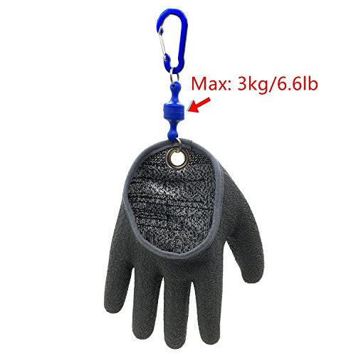 Inf-way Fishing Glove with Magnet Release, Fisherman Professional Catch Fish Gloves Cut&Puncture Resistant with Magnetic Hooks Hunting Glove - size: X-Large, style: Right