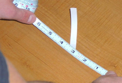 Metal Adhesive Backed Ruler – 1/2 Inch Wide X 4 Feet Long – Right to Left - Fractional - 1/16" Grads