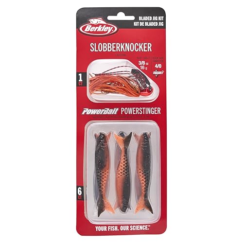 Berkley Slobberknocker and PowerStinger Fishing Soft Bait Kit - color: White PowerStinger Kit, size: 3/8 oz - 4/0 Hook Size