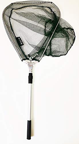 KUFA Sports Fishing Landing net Fishing net Fishing Carry Bags - style: Medium Telescope Net (Hoop:23x23; Handle:27-47")
