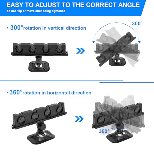 Fishing Rod Holder for Boat, 360° Rotatable Crappie Rod Holder for Boat, Boat Rod Storage Rack - style: A