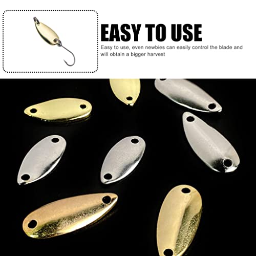 BESPORTBLE 20pcs Wear-Resistant Fishing Lure Blades for Freshwater Bait Making Kit Reusable Blades Lightweight Fishing Accessories