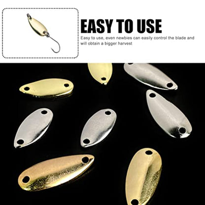 BESPORTBLE 20pcs Wear-Resistant Fishing Lure Blades for Freshwater Bait Making Kit Reusable Blades Lightweight Fishing Accessories