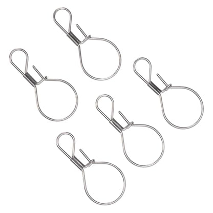 Sorandy 5PCS Stainless Steel Live Fish Lock Buckle, Single Handed Fishing Locks, Stringer Buckle with Secure Hold, Ideal for Freshwater & Saltwater Fishing