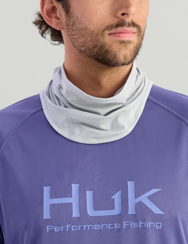 HUK Men's Pursuit Neck Gaiter, Face Protection With Upf 30+ Sun Protection - color: Harbor Mist