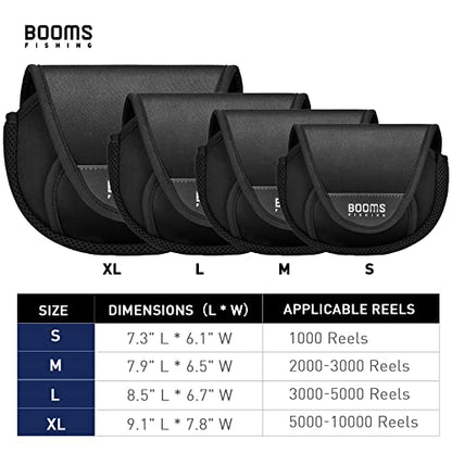 Booms Fishing RC2 Spinning Reel Cover, Fishing Reel Protective Case, Fit for 2000~3000 Spinning Reels, Medium Size - style: M (2000~3000 Reels)