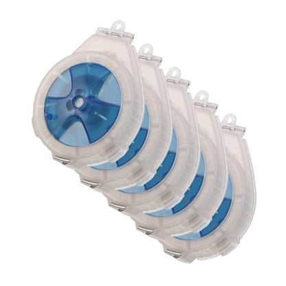 Fishing Line Dispenser Box and Leader Holder, Blue Plastic Spool Storage Organizer, 5pcs Pack for Carp and Fly Fishing Line Management