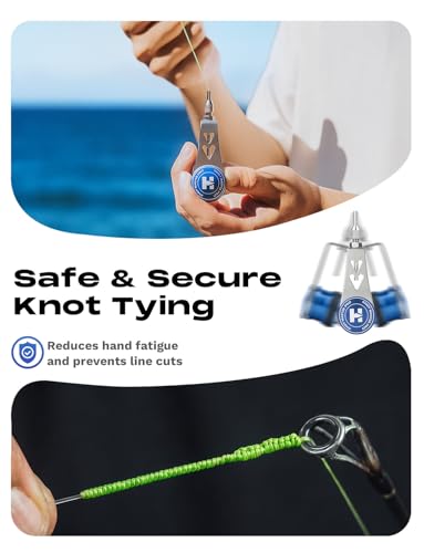 HOOK-EZE FG Knot Tying Tool and PR Knot Tying Tool Combo, Fishing Knot Tying Toool for Braid to Leader, Offshore Saltwater and Freshwater Gear