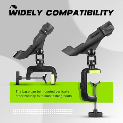 Fishing Rod Holders for Boat, Upgraded Fishing Pole Holders with Enlarge Clamp for Most Rod, Adjustable Fishing Rod Rack Fit Round/Square Tubes - style: 4pack