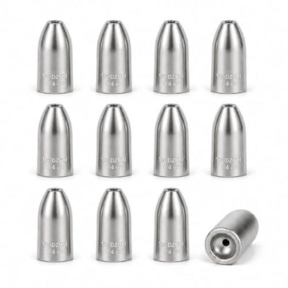 Tungsten Bullet Fishing Weights - Insert Free Worm Sinkers for Bass Fishing, Ultra Sensitive Texas & Carolina Rig Weights, Flipping & Pitching, 1/16, 1/8, 3/16, 1/4, 3/8, 1/2 oz, 5-12 Pack | 3 Colors 1/16-1/2oz Fishing Sinkers for Texas Rig, Carolina Rig,