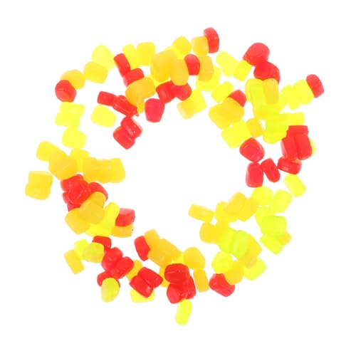 VICASKY 150pcs Floating Silicone Carp Lures Soft Artificial Corn Baits Simulation Fishing Bait for Freshwater Trout and Carp Fishing