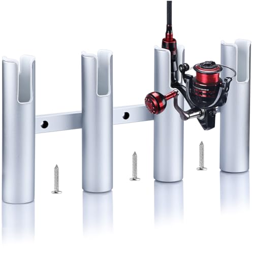 Fishing Rod Holder Aluminum, 3/4 Link Tube， Aluminum3/ 4 Rod Rack, Suit Boats & Yacht