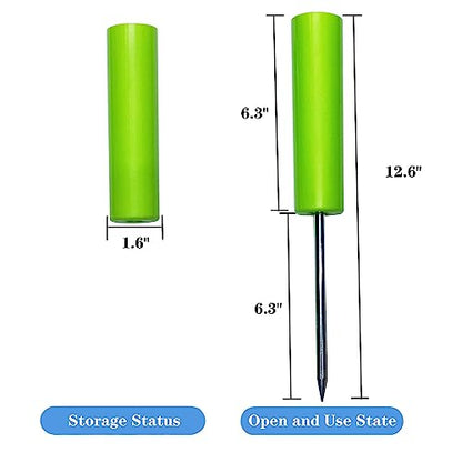 Fishing Rod Holders for Bank Fishing,Bank Fishing Rod Rack Stand,Fishing Pole Holders Ground, with Fishing Rod Alarm Bell - color: Green