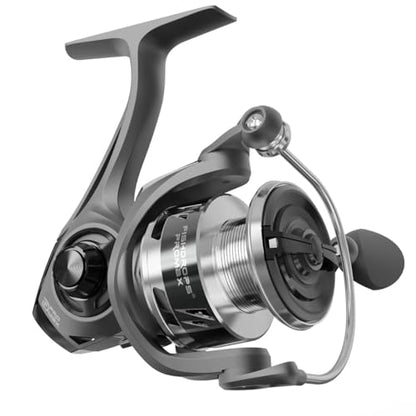 Fishdrops Rhino Spinning Reel, UP to 22LBs Drag & 7+1 BB Fishing Reel, CNC Aluminum Spool & Ultra-Lightweight Handle, for Fresh and Saltwater, 6.2:1 High Speed Gear Ratio - size: Size5000