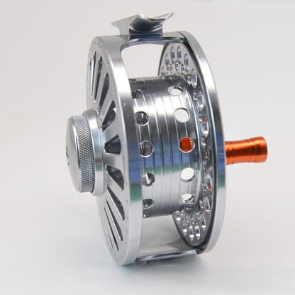 Alichino Fly Fishing Reel, CNC Machined Aluminum Alloy Large Arbor Fly Reel with Carbon Disk Drag - size: 7/8WT