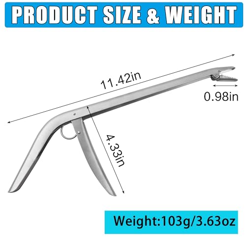 Fish Hook Remover, 1PCS/2PCS Premium Stainless Steel Fish Hook Remover Tool - Essential Fishing Pliers, with Strong Jaw Grip and Serrated Teeth,11-1/2 Inches - size: 2PCS