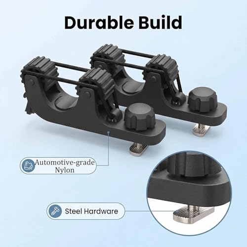Kayak Paddle Holder Track Mount Accessories, Space-Saving Kayak Oar Holder for Fishing, Canoe & Kayaks