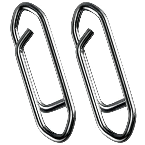 Fishing Snaps Power Clips,50pcs/100pcs Stainless Steel Speed Clip for Fishing Lure Quick Change,Crankbait Popper Lures Quick Snap Connector Tackle Saltwater Freshwater - size: Clips - Small 50pcs
