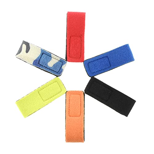BESPORTBLE 6Pcs Fishing Rod Straps Fishing Pole Wraps for Organizing Rods for Badminton Golf Clubs More Durable Elastic Bands Camo