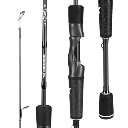 KastKing Crixus Fishing Rods,IM6 Graphite Spinning Rod & Casting Rod W/Zirconium Oxide Ring Stainless Steel Guides, SuperPolymer Handle - size: 6'0"-Medium Light - M Fast-2pcs, style: Spinning