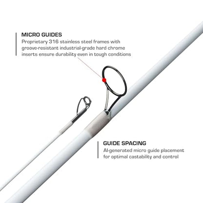Duckett Fishing Ghost II Spinning & Casting Rods, Lightweight, Durable, and Ultra-Sensitive Performance Fishing Rod - size: 7'0" Medium Heavy Fast Spinning