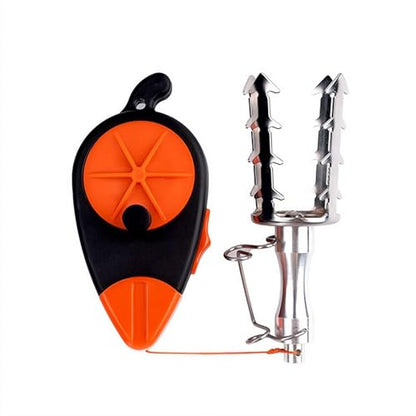 Fishing Lure Retriever with 30M PE Line Stainless Steel Fish Bait Device Tackle Recovery Tool for Snagged Lures Iron Plate VIB Underwater Snag Removal Equipment
