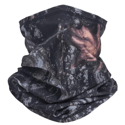 Camo Face Mask & Neck Gaiter - UV Sun Protection, Cooling for Men & Women - Hunting, Fishing, Cycling, Hiking - color: Camo C