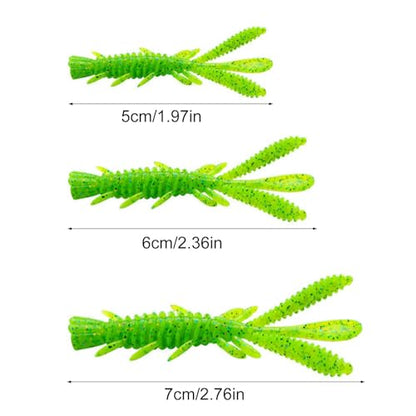 15PCS Soft Fishing Crawfishes Lure Lobsters Baits Crayfishs Lure Shrimp Baits Artificial Lure Swimbait for Outdoor Fishi